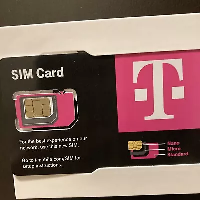 New T-Mobile SIM Card R15 5G 4G LTE TMobile Triple Cut Nano Micro 3 In 1 W Tool • $8.49