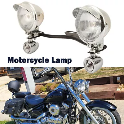 Passing Spot Turn Signal Light Bar For Yamaha V Star 650 950 1100 Custom Classic • $63.99