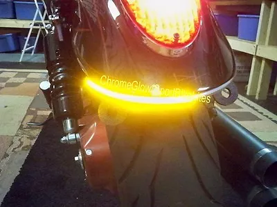 Kawasaki Mean Streak LED Light Bar Rear Turn Signal Kit - Red LEDs Smoked Lens • $151.99