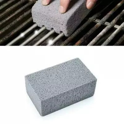 BBQ Scraper Pumice Grill Cleaner Cleaning Stone Brick Griddle Kit Barbecue X0P2 • $8.03