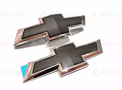 For Chevrolet Emblem Fit 20162022 Camaro Gen GM Front Rear Chrome Black Bowtie • $139.99