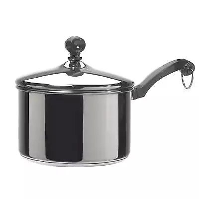 Farberware 2-Quart Classic Stainless Steel Saucepan With Lid • $22.50