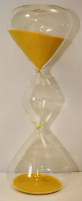 60 Minute Triple Globe Hourglass Timer W/Golden Sand • $46.31