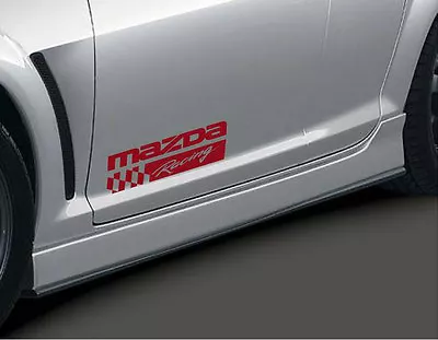 MAZDA RACING 2 3 5 7 RX7 RX8 Miata Mazdaspeed Decal Sticker Emblem Logo Pair RED • $29.95