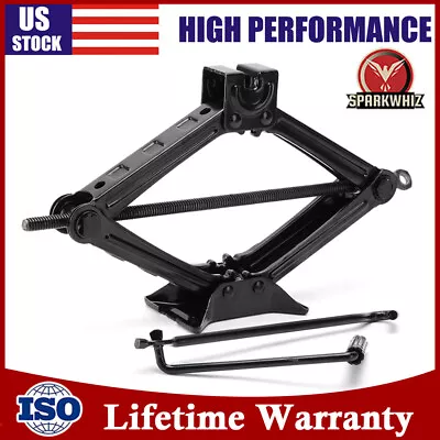 Heavy Duty 2 Ton Scissor Jack +Handle For Car Van Auto Garage Tire Change Quick • $26.99