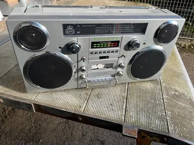 GPO Brooklyn DAB/FM Radio Portable Music Boombox - Silver • £119.99