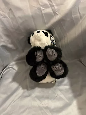 Vintage 2007 K&M International Panda Plush Stuffed Animal Toy 10” Long Wildlife • $4.39