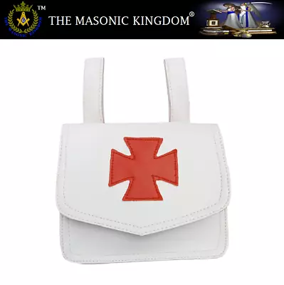 Masonic Regalia Knight Templar Alms White Bag | New | The Masonic Kingdom® • $27.51