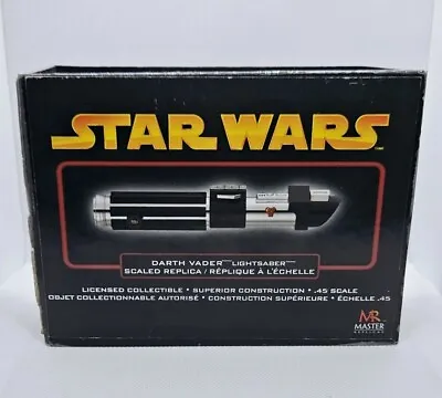 STAR Wars Master Replicas Darth Vader Lightsaber .45 Scale SW-316 ROTS 2005 • $80.11