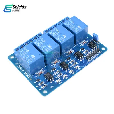 $4.62 • Buy DC 5V 4 Four Channel Relay Module Optocoupler For Arduino PIC ARM AVR DSP