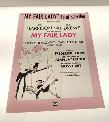 Vintage Lerner & Loewe My Fair Lady Piano Sheet Music Vocal Selection Good Sm3 • $5.95