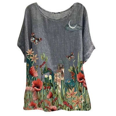 £19.29 • Buy Print Exquisite Temperament T-shirt Summer Women's Fashion