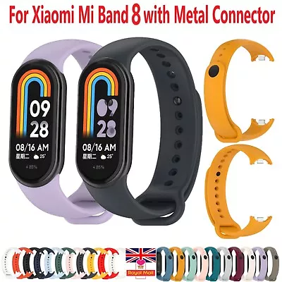 For Xiaomi Mi Band 8 Silicone Band Strap Smart Bracelet MiBand 8 NFC Replacement • £7.99