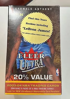 03-04 Fleer Ultra Basketball 6 Packs Per Factory Sealed Retail Box Lebron  • $570