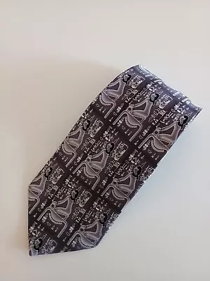 Tutankhamun Egypt Egyptology Hieroglyphics Egyptian Tutankhamen 100% Silk Tie • £12.99