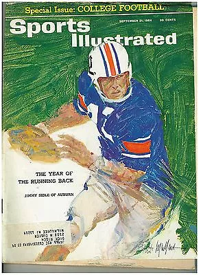 Oct 19 1964 Issue Of Sports Illustrated Jimmy Sidle Of Auburn Cover • $12