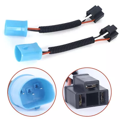 2PCS For H2 9007 To H4 9003 HB2 Headlights Wiring Adapters Plug Sockets Harness • $7.99