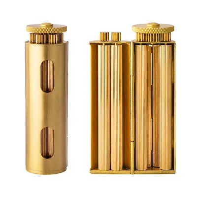 Cylindrical Solid Brass Vintage Manual Cigarette Rolling Machine Fit 70-75MM • $55.98