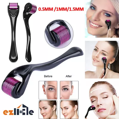 540 Needles Derma Roller Titanium Micro Needle Skin Scars Anti Aging Dermaroller • $10.55