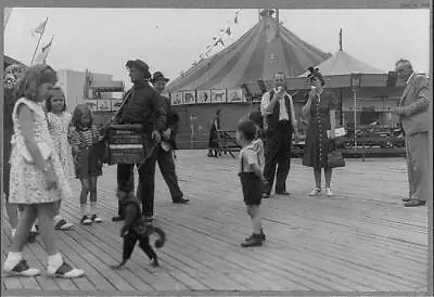 Organ Grinder And Monkey On MidwayNew York World's Fair1939Amusement Park • $9.99