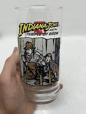 Vintage 1984 Indiana Jones And The Temple Of Doom Glass 7up In-N-Out Burger EUC • $36.35