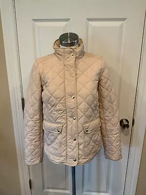 J. Crew Beige Quilted Jacket Size Small • $46.50