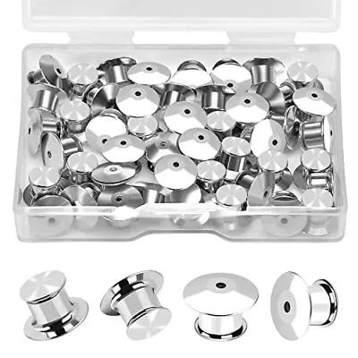 30 Pcs Locking Pin Backs Locking Pin Keepers Clasp Metal Pin Locks Back Metal • $8.60