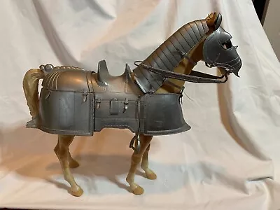 Vintage 1968 Louis Marx Noble Knight Series Silver VALOR Horse And Armor • $47