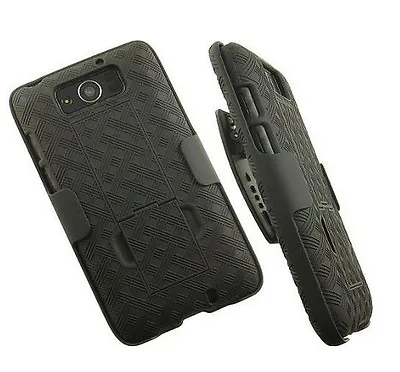 *Verizon OEM Shell Holster Combo Case Clip For Motorola Droid Ultra XT1080 Black • $12.66