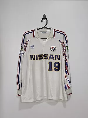 1994  Yokohama Marinos Adidas Match Worn / Issued Home Shirt / Jersey #19 • $400