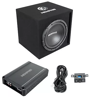 Memphis Audio SRXE112VP 12  500w SRX Car Subwoofer Enclosure+Amplifier Package • $289.95