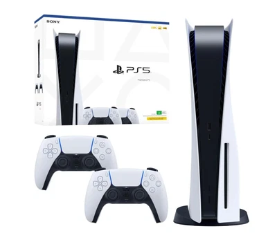 $745 • Buy Sony PlayStation 5 ✅ PS5 Disc Edition ✅ Two DualSense Controller Bundle✅ New