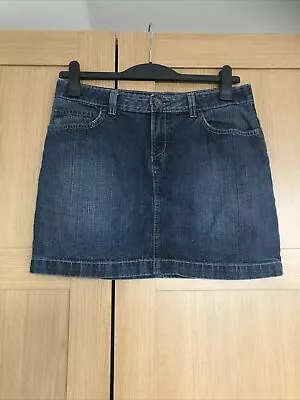 Ladies M&S Denim Skirt Size 12 • £4.99