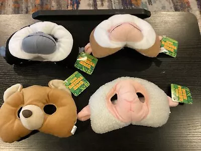 4 Plush Soft Kids Eye Mask Halloween Costume Bear SheepMonkeys • $40