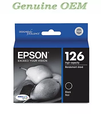 T126120-S Original OEM Epson 126 DURABrite Ink Cartridge Black Ultra High Yield • $973.98