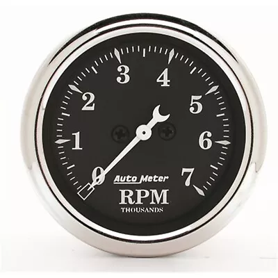 Autometer 1797 2-1/16  In-dash Tachometer 0-7000 Rpm Old Tyme Black • $176.34