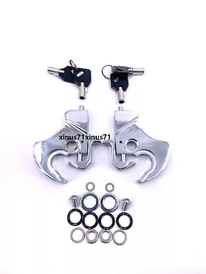 $49 • Buy Locking Detachable Latch Kit 4 Harley V-Rod Muscle VRSCF Sissy Bar Luggage Rack