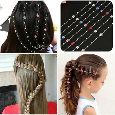 Tool Glitter Headwear Hair Braid Extension Rhinestone Jewelry Hair Chain • £2.77