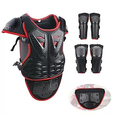 StarknightMT Upgraded Motorcycle Kids Armor Suit Dirt Bike Gear Elbow Knee Pa... • $98.90