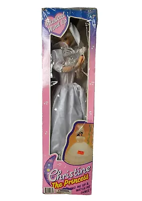 Christine The Princess 20  Musical Wind-Up Doll With Original Box Tested Works • $17.95