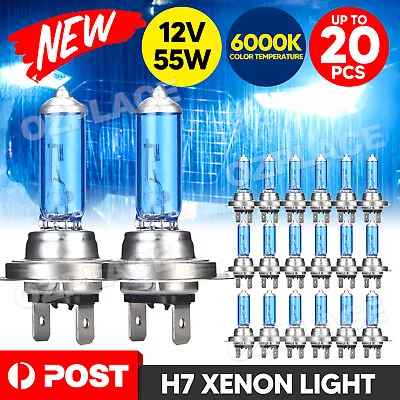 4Pcs H7 12V 55W Super White Headlight Xenon Halogen Globes Head Light Lamp 6000k • $10.35