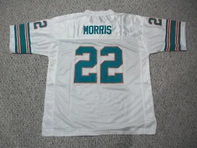 MERCURY MORRIS Unsigned Custom Miami White Sewn New Football Jersey Sizes S-3XL • $38.05