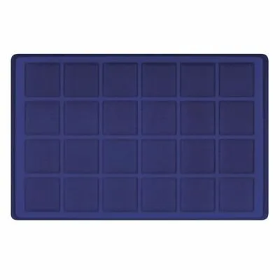 Lindner 2329M-24 Tray For 24 Coins Up To 45 Mm Ø Blue • £9.73