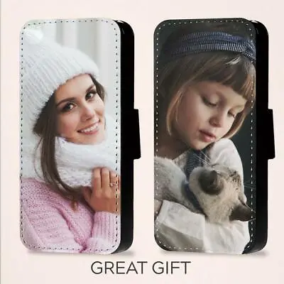 £5.99 • Buy Personalised Picture Of Your Choice Phone Flip Case For IPhone
