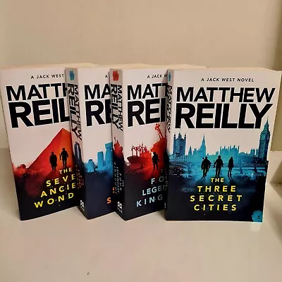 Matthew Reilly Bulk Lot 4 Books. 7 Wonders 6 Stones 4 Kingdoms & 3 Cities MINT • $32