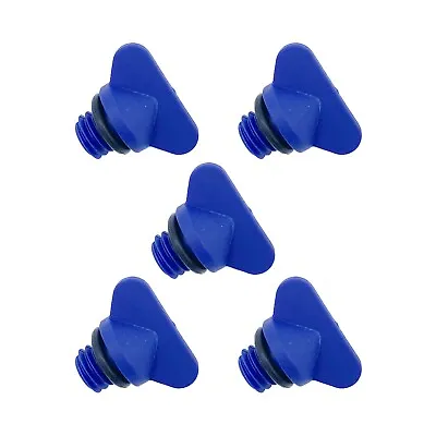 Manifold & Block Drain Plug Screws Set Of 5 MerCruiser 22-806608A02 18-4226 • $8.99