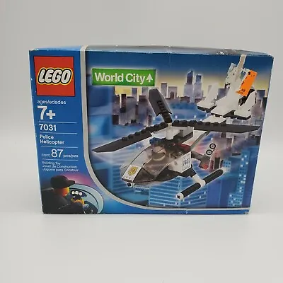 $32 • Buy LEGO CITY 7031 Police Helicopter 2008 WORLD City 