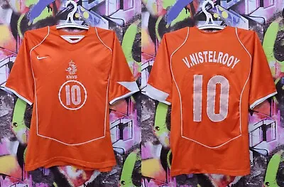 Netherland Football National Team V.Nistelrooy #10 Soccer Jersey Top Nike Mens M • $47.99