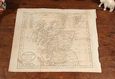 £459.73 • Buy Original 1805 Rare Thomas Andrews Antique Map SCOTLAND Edinburgh Glasgow Dundee