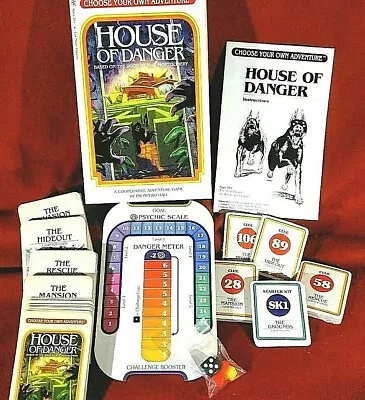 HOUSE OF DANGER Game By R A Montgomery Book Ages 10+ Adventure 100% Complete  • $7.98